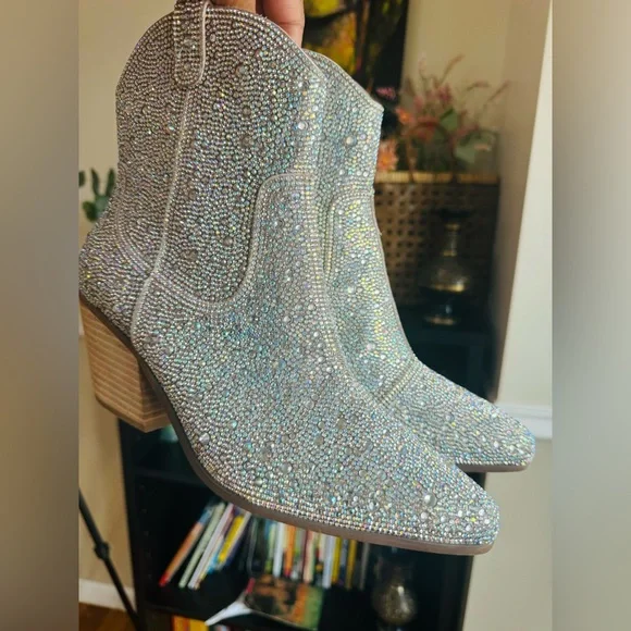 Matisse Harlow Western Ankle Boot Womens Size 9 Rhinestone Cowgirl Fall Boots - Picture 10 of 10